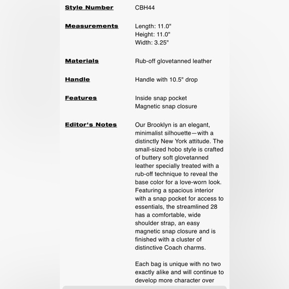 Coach Brooklyn 28 Loved Leather - Picture 15 of 15